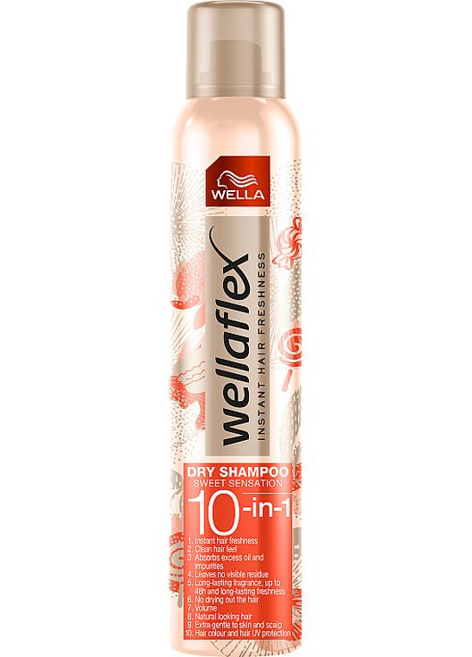 Сухой шампунь Wellaflex Dry Shampoo Sweet Sensation 10-in-1 180ml (1059172-192155) Wella (365800535)