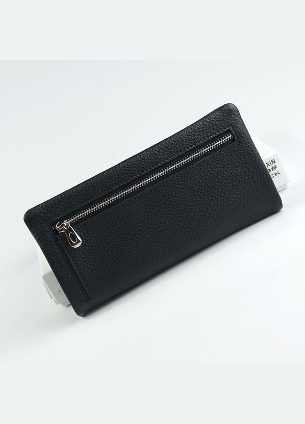 Черный женский кожаный классический кошелек портмоне на магнитах No Brand (305834003)