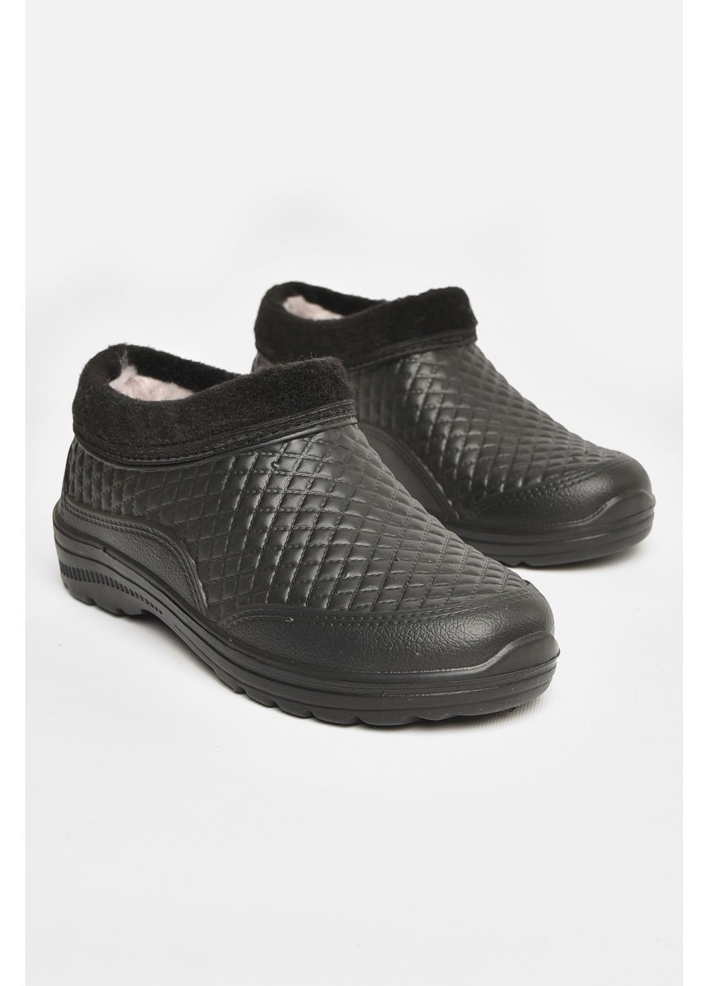 Галоши мужские на меху черного цвета Let's Shop (366546097)