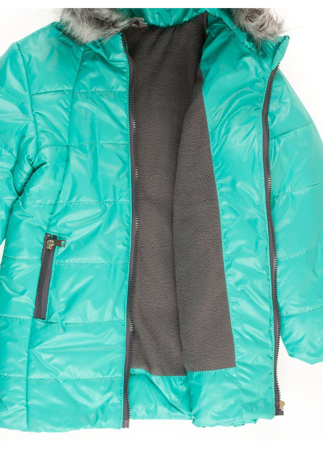 Бірюзова демісезонна куртка демісезонна для дівчинки Одягайко