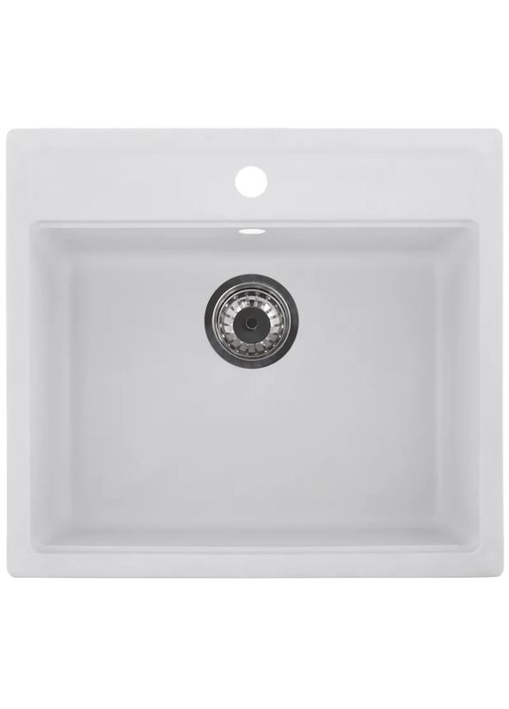 Кухонная мойка ZS5751S-01 Белая (ZX4595) Zerix (315441816)