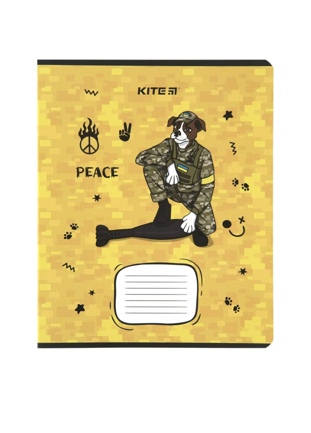 Зошит шкільний в лінію на 12 аркушів - Хоробрі тварини колір різнокольоровий ЦБ-00256768 Kite (298063001)