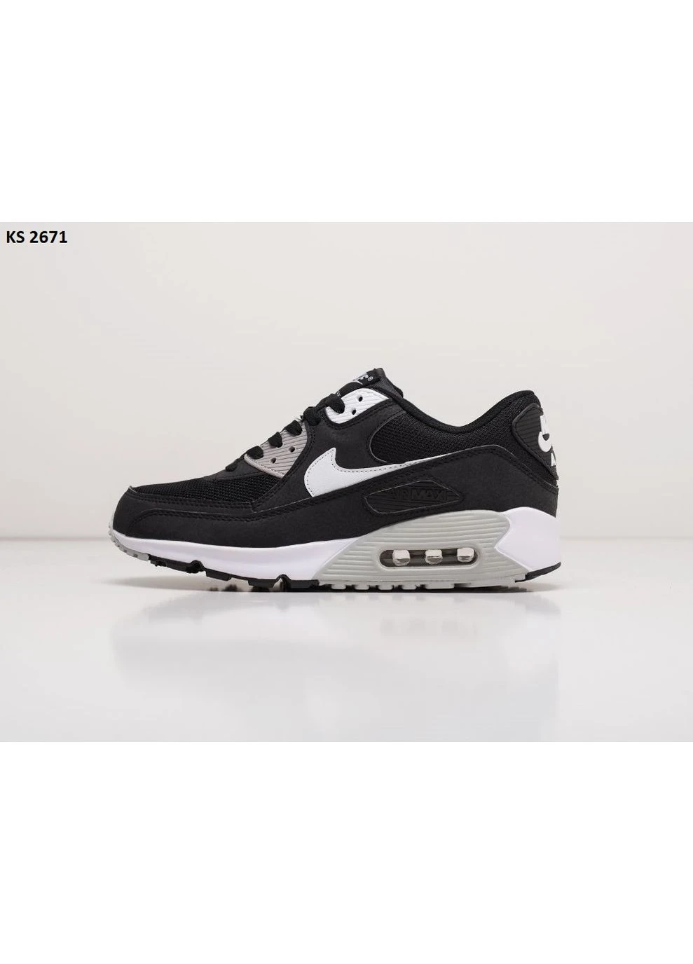КРОСІВКИ ЖІНОЧІ NIKE AIR MAX 90 BLACK WHITE НАЙК АІР МАКС 90 БІЛІ No Brand білі демісезони (391944418)