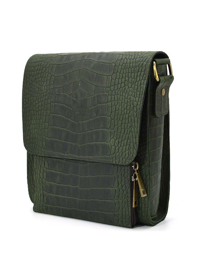 Кожаная сумка через плечо RepE-3027-4lx бренда зеленый цвет рептилия TARWA (298920896)