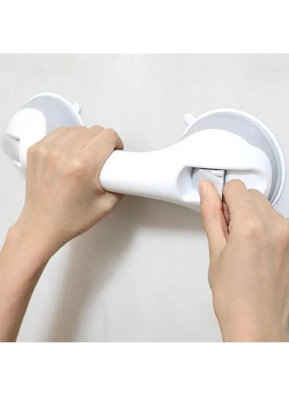 Ручка поручень настінна на вакуумних присосках для коридору ванної душу будь-яких поверхонь 29,5х9,5х8 см (482206-Prob) Unbranded (371948664)
