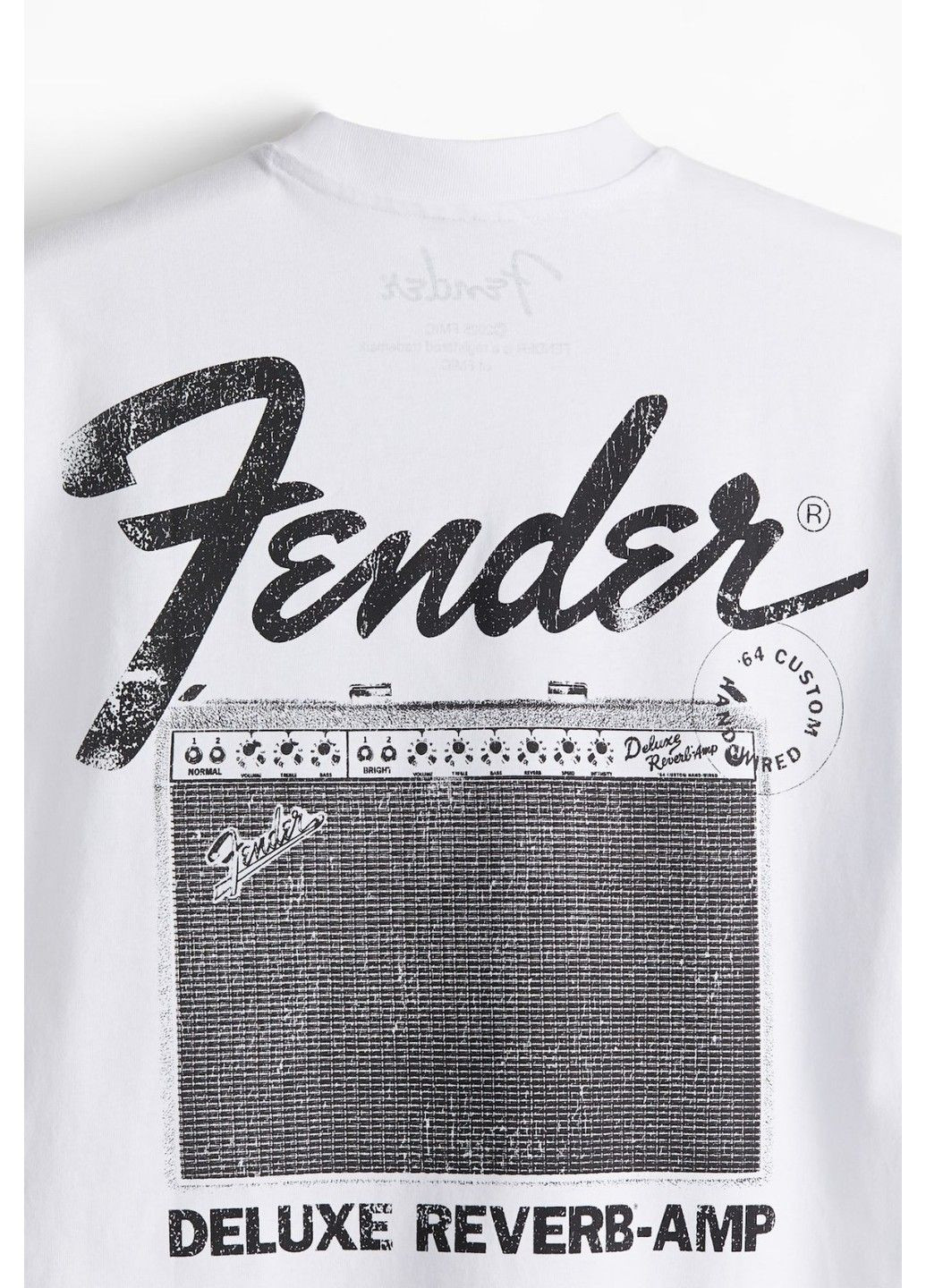 Белая мужская футболка оверсайз с принтом н&м (58193) м белая H&M