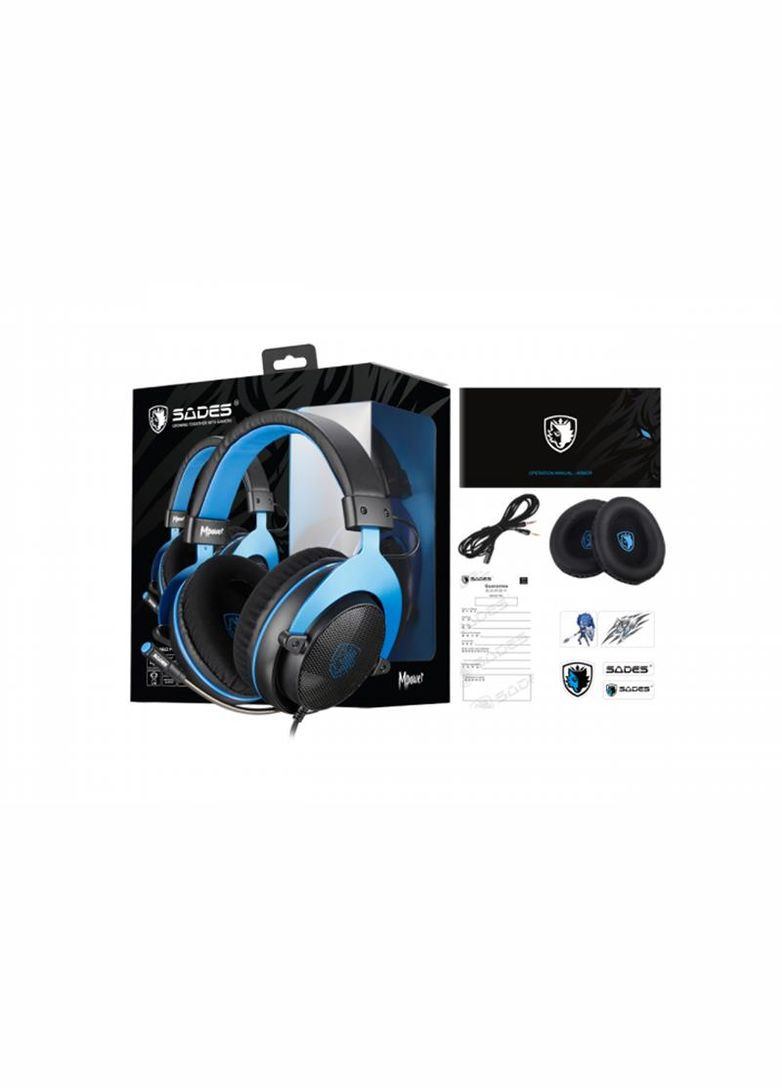 Гарнитура SA-723 Mpower Blue/Black (sa723blj) Sades (364861862)