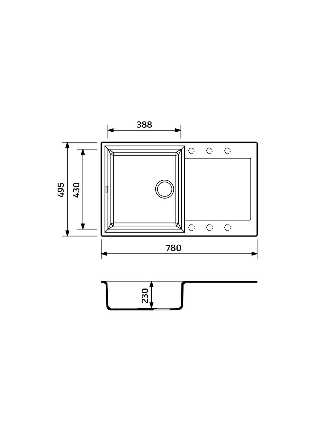 Кухонна мийка Adamant (370619184)