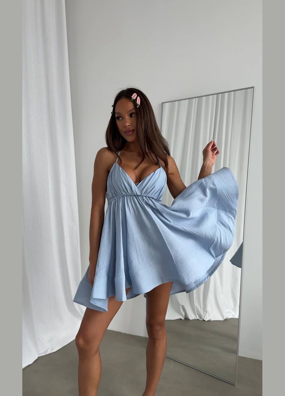 Голубое пляжное, повседневный, кэжуал, вечернее женское платье Asi.Store.ua