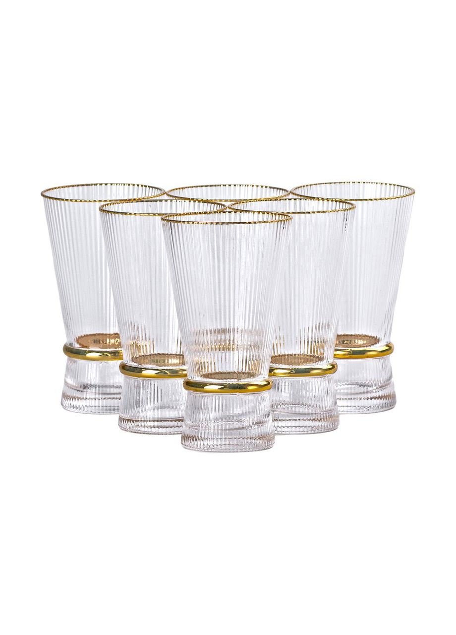 Набір з 6 склянок, 400 мл, для лимонаду, води, соку та коктейлів HP-16-9 Yiwu (351431413)