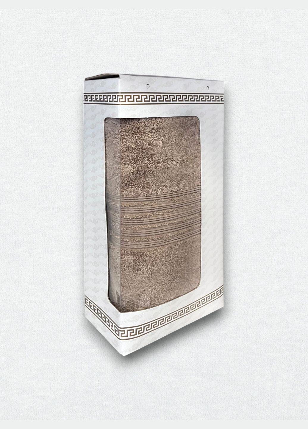 Махровое полотенце 70х140 см Kayra однотонный коричневый