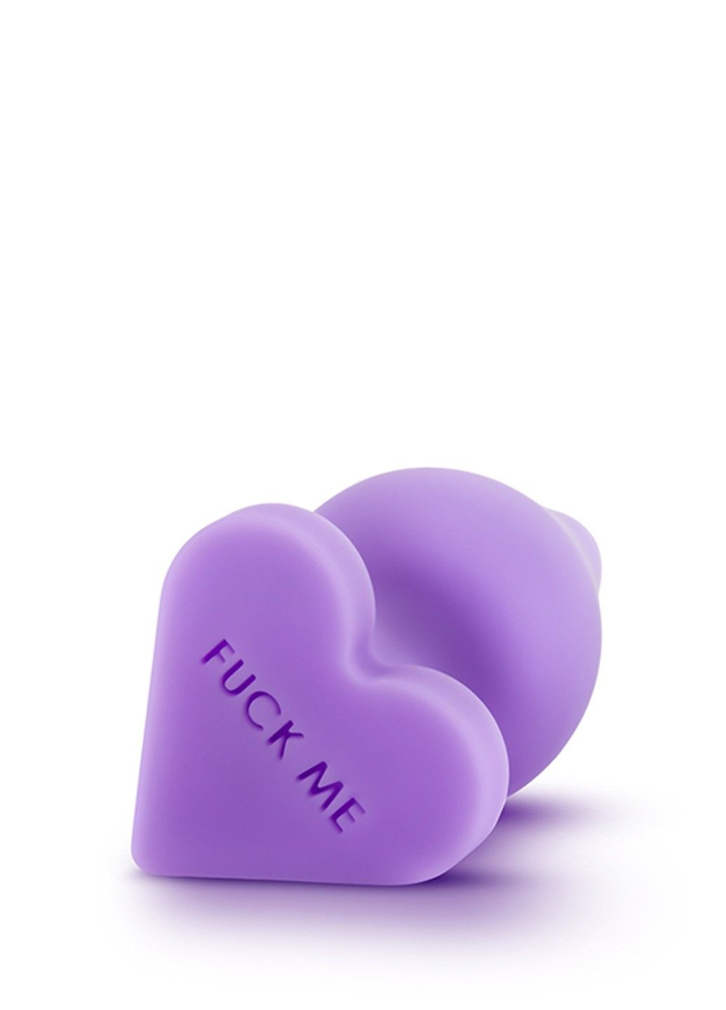 Анальна пробка PLAY WITH ME CANDY HEART FUCK ME PURPLE, Purple, 10см - 3.9дюйм. Blush (289784364)