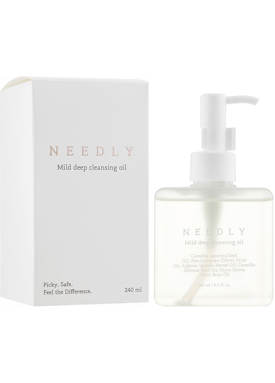 М'яка олія для глибокого очищення шкіри обличчя Mild Deep Cleansing Oil 240ml (960321-46856) Needly (368653815)