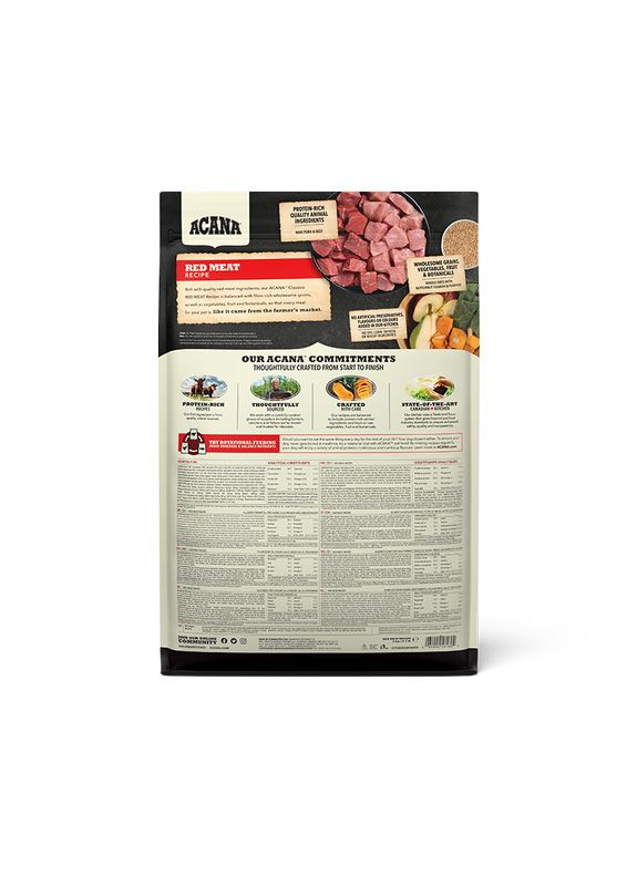 Сухой корм для собак Red Meat Recipе для всех пород с говядиной и ягненком 9.7 кг. (a56112) Acana (315424821)