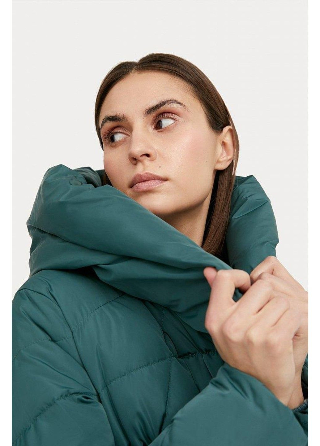 Зеленый зимний Пуховик Finn Flare