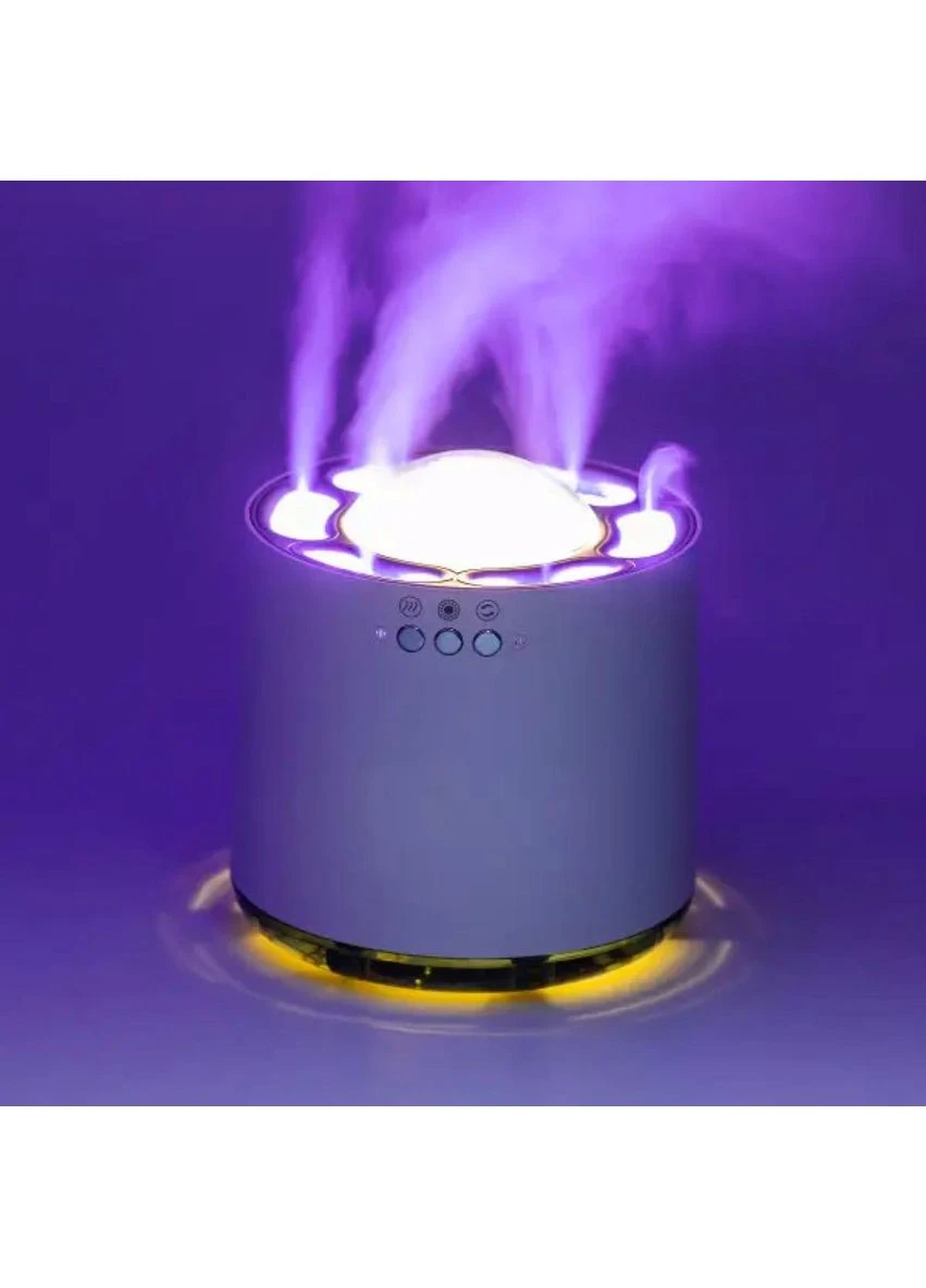 Увлажнитель воздуха с RGB-подсветкой и синхронизацией с музыкой 800 мл, белый HPKP6262 Happy Life (373995263)