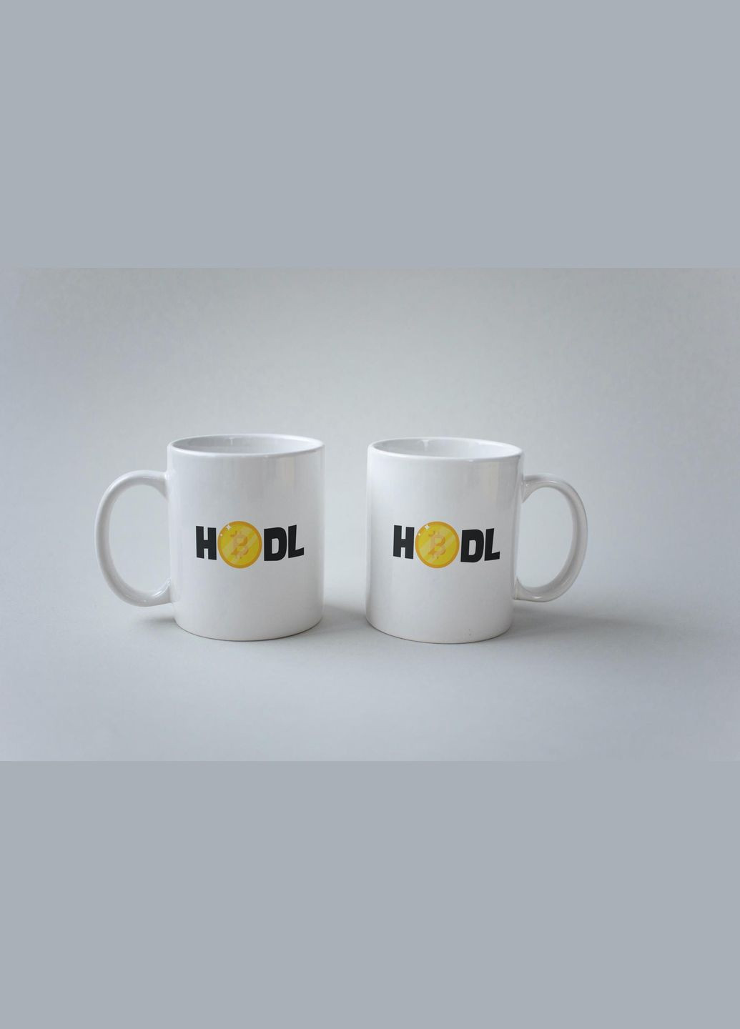 Кружка с принтом "Hodl" 330 мл Белая No Brand (324264177)