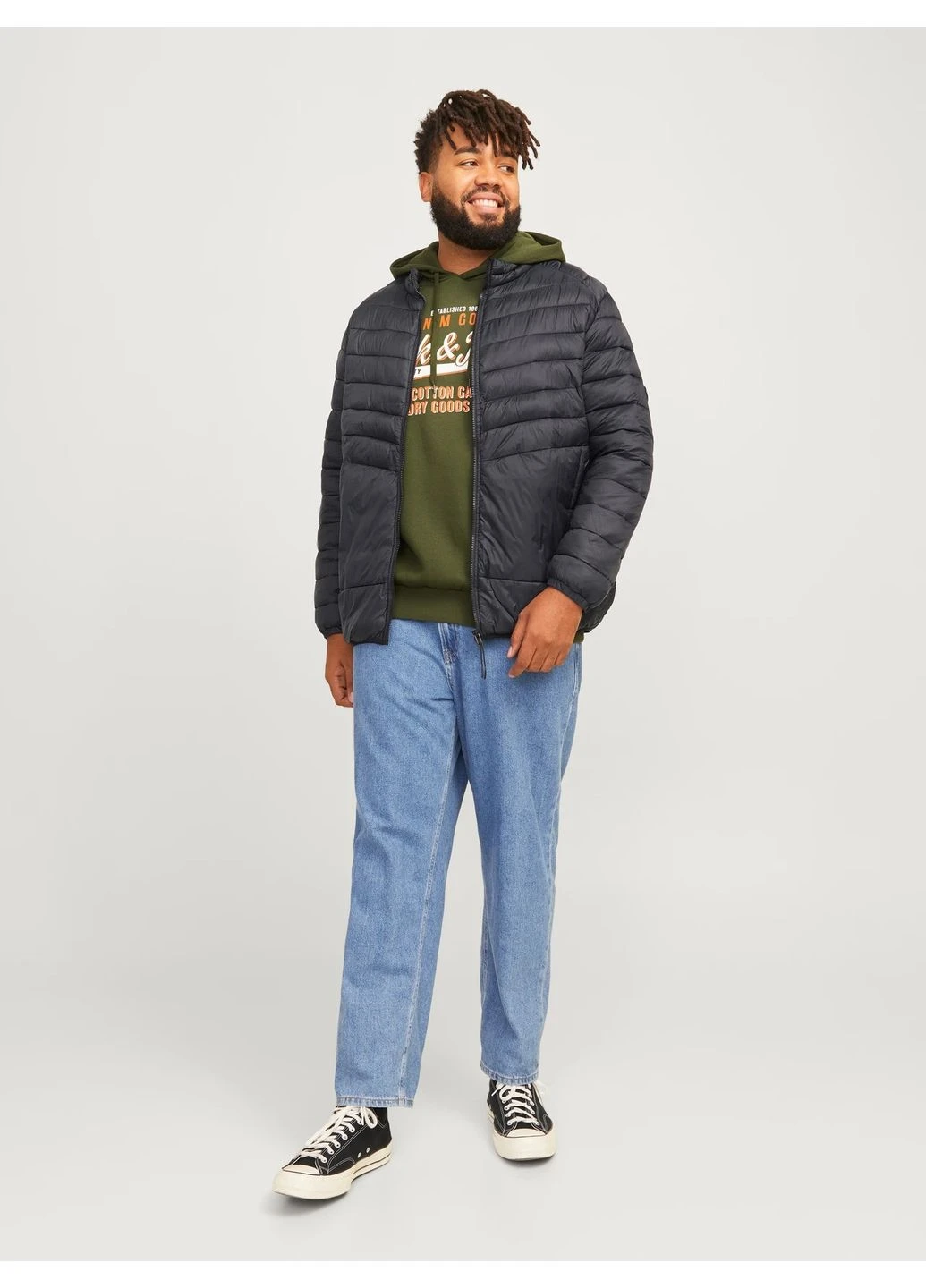 Черная демисезонная куртка Jack & Jones