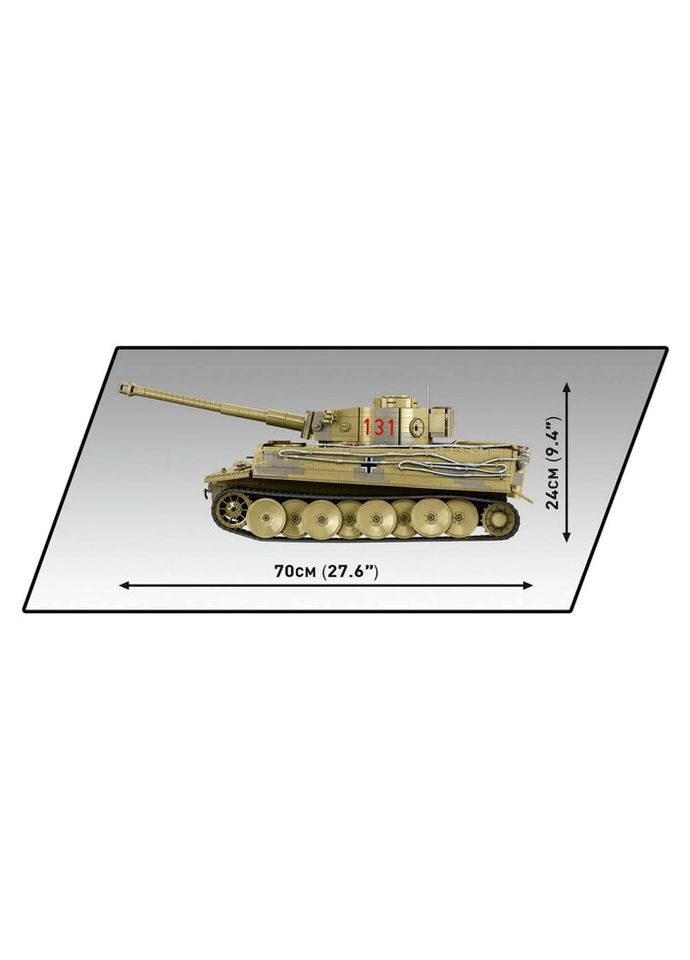 Конструктор PZKPFW VI Тигр 131, 1:12 8000 деталей (-2801) Cobi (281426339)