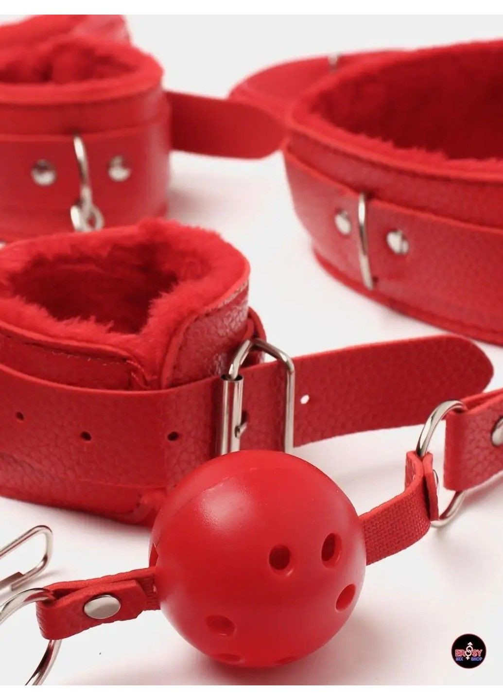 BDSM-комплект красного цвета для ролевых игр из 10 предметов We Love (284279606)