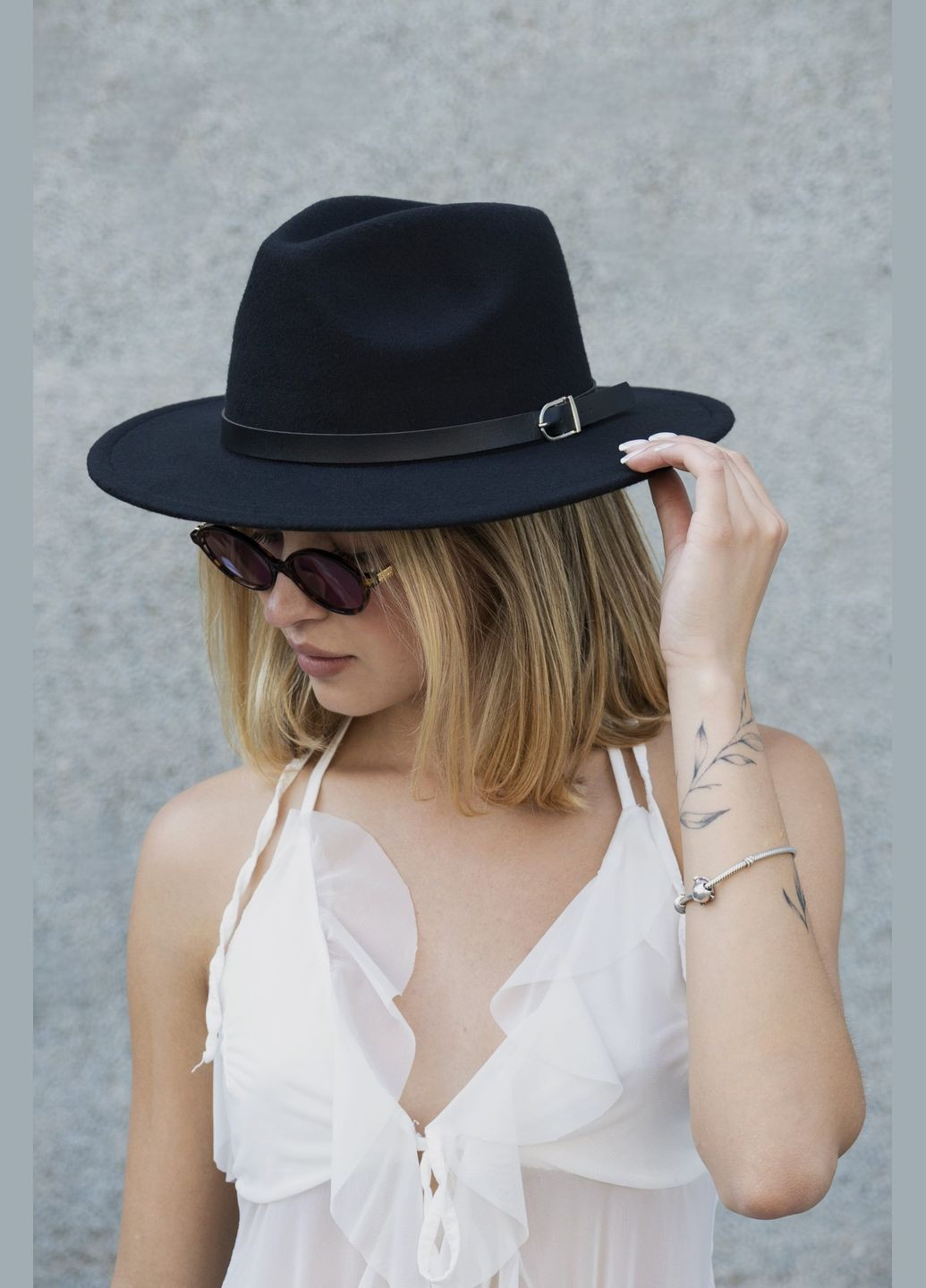 Женский Шляпа Fedora С Ремешком Without (336536682)