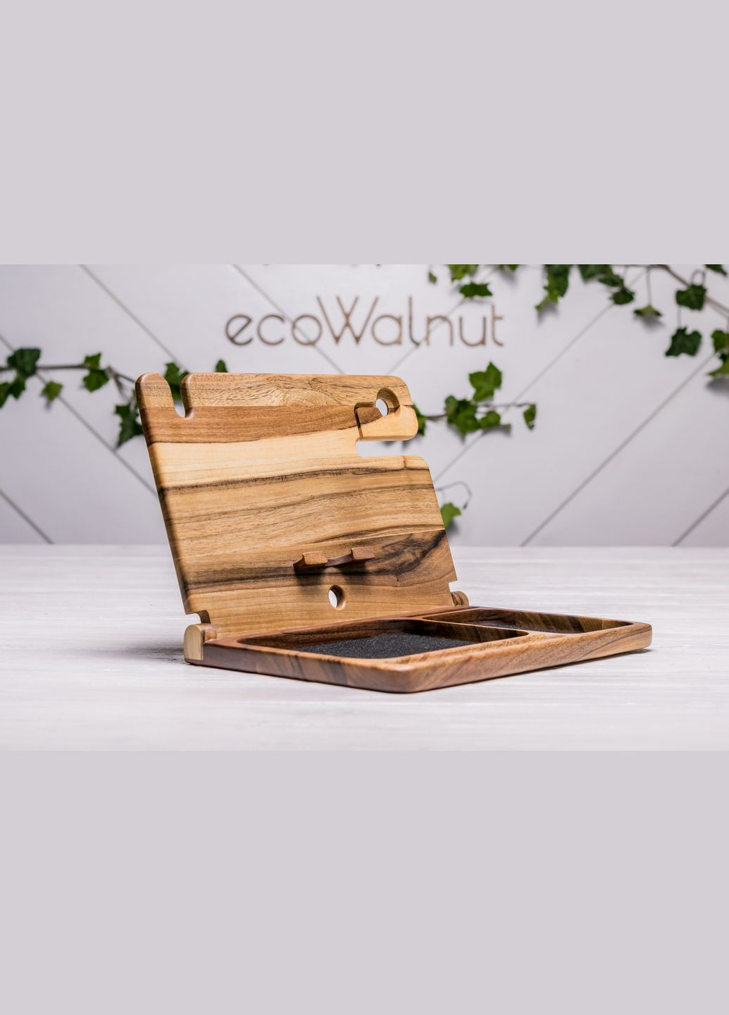 Органайзер для iPhone и часов Apple «iBook iWatch» Подарок для мужа EcoWalnut (293850370)