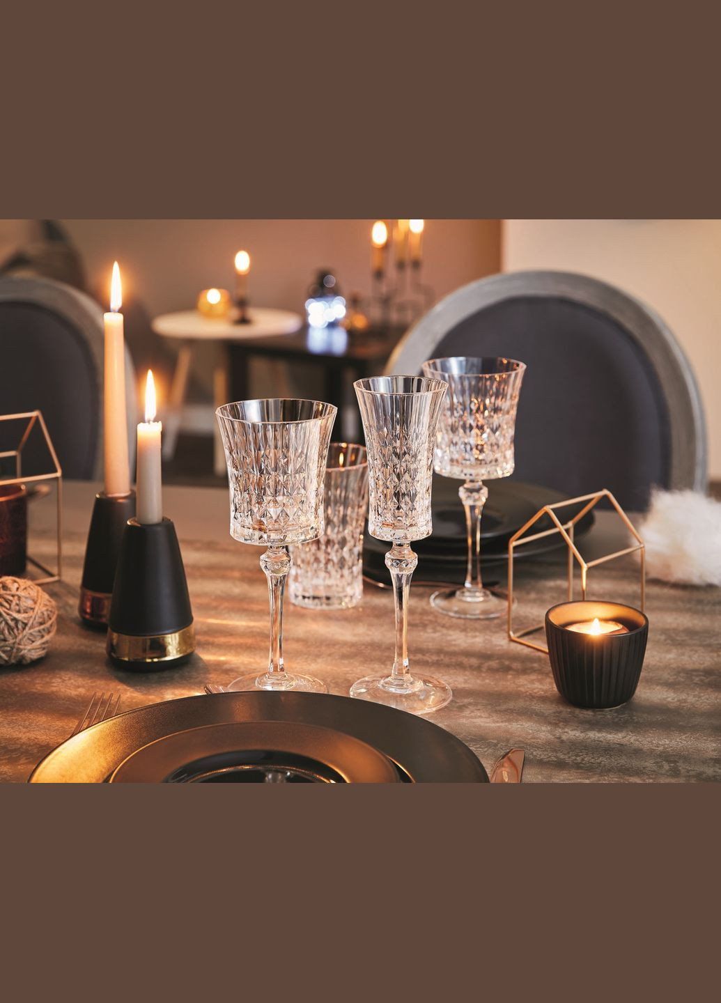 Набор стаканов для вина CD'A Lady Diamond 270 мл x 6 шт. (L9743) Cristal d'Arques (336948458)