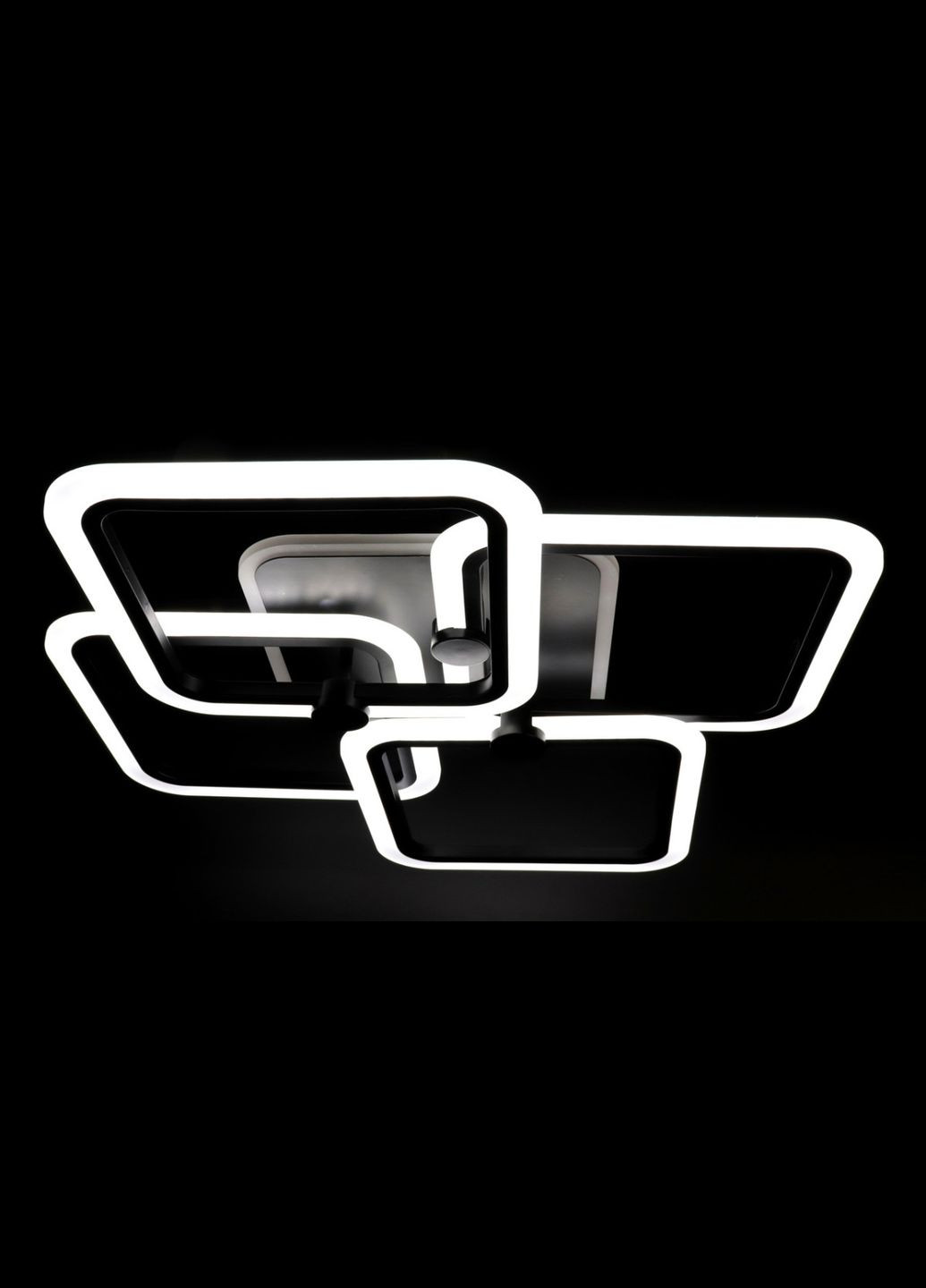 Люстра светодиодная потолочная LED светильник для квартиры на потолок лэд с пультом 25756 Черный 10х56х65 см. Sunnysky (364754025)