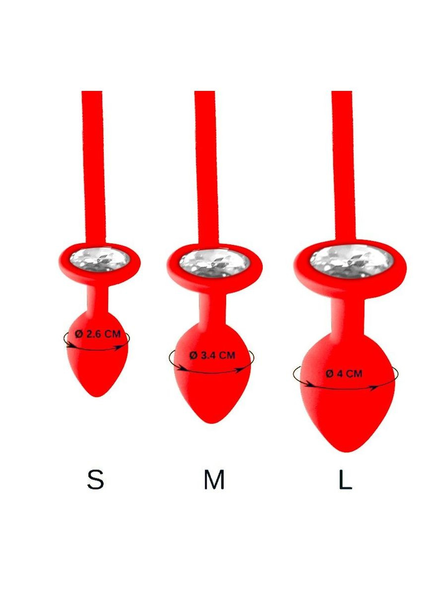 Чоловічі труси XS-2XL із силіконовою анальною пробкою Joni plug panties size Red - CherryLove Art of Sex (340274736)