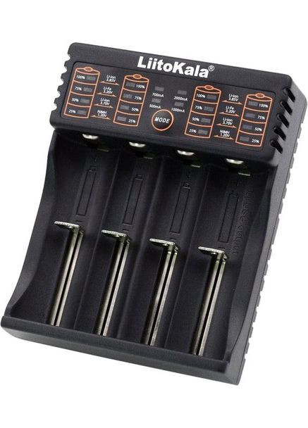 Зарядний пристрій Lii-402 для акумуляторів 18650 на 4 канали з функцією PowerBank 1000mAh LiitoKala (363831045)