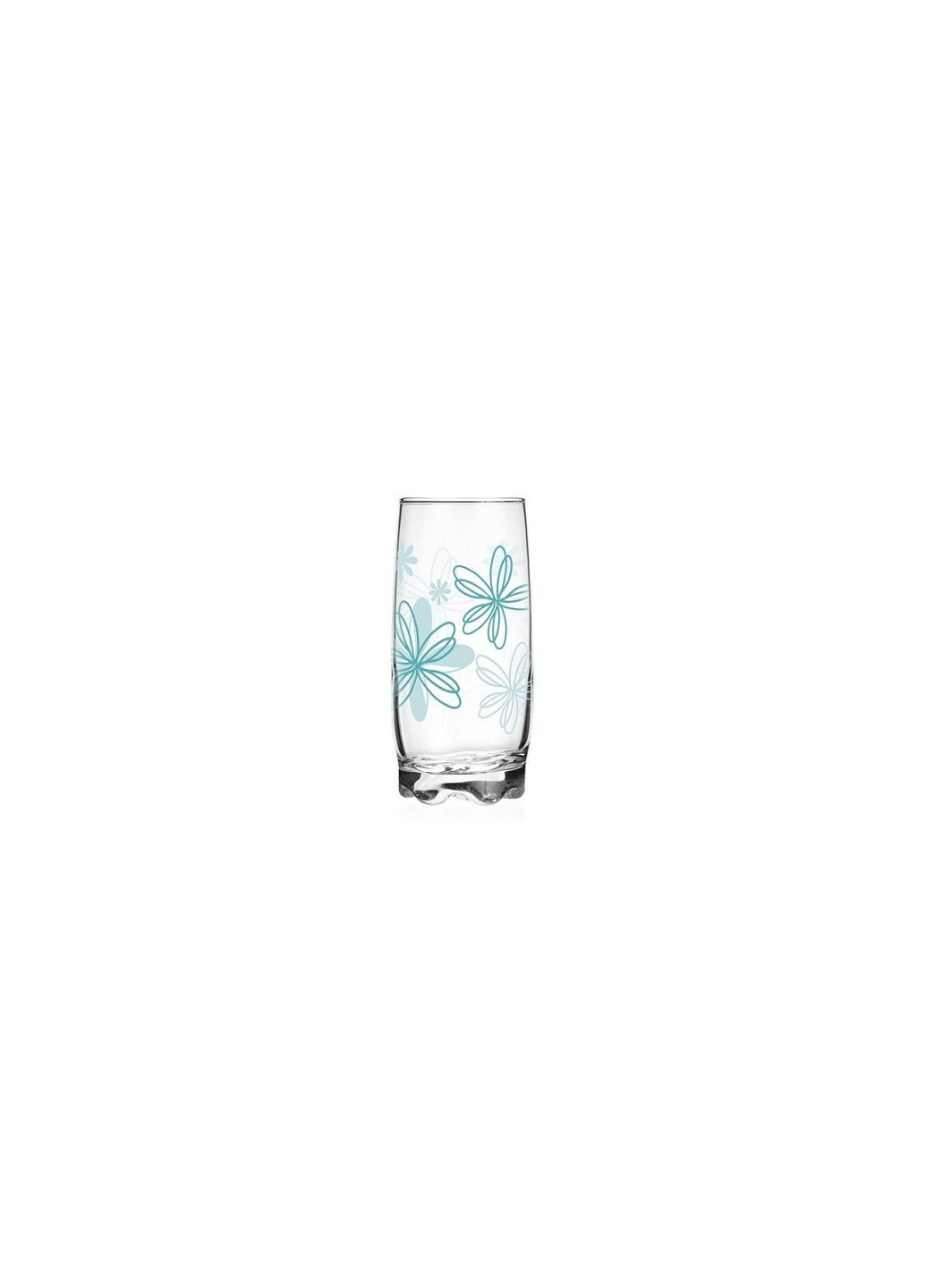 Склянки високі 350 мл 6 шт квіти 7096 No Brand (277964764)