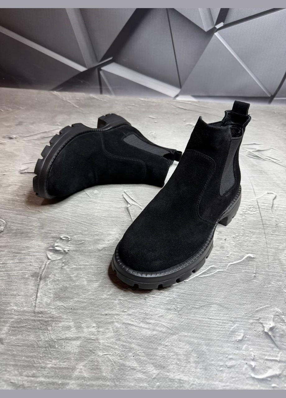 Осенние ботинки челси Vakko из натуральной замши