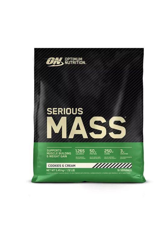 Гейнер Optimum Serious Mass, 5.45 кг EU Печенье-крем Optimum Nutrition (322292719)