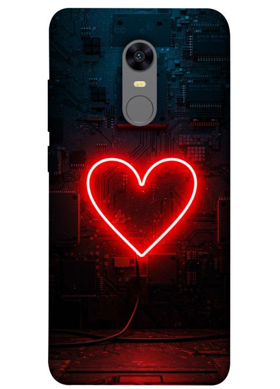 Чохол з принтом для Xiaomi Redmi 5 Plus, Redmi Note 5 (SC) для Сяомі, ксіомі редмі 5+, ноте 5 Яскраве серце No Brand (339064813)