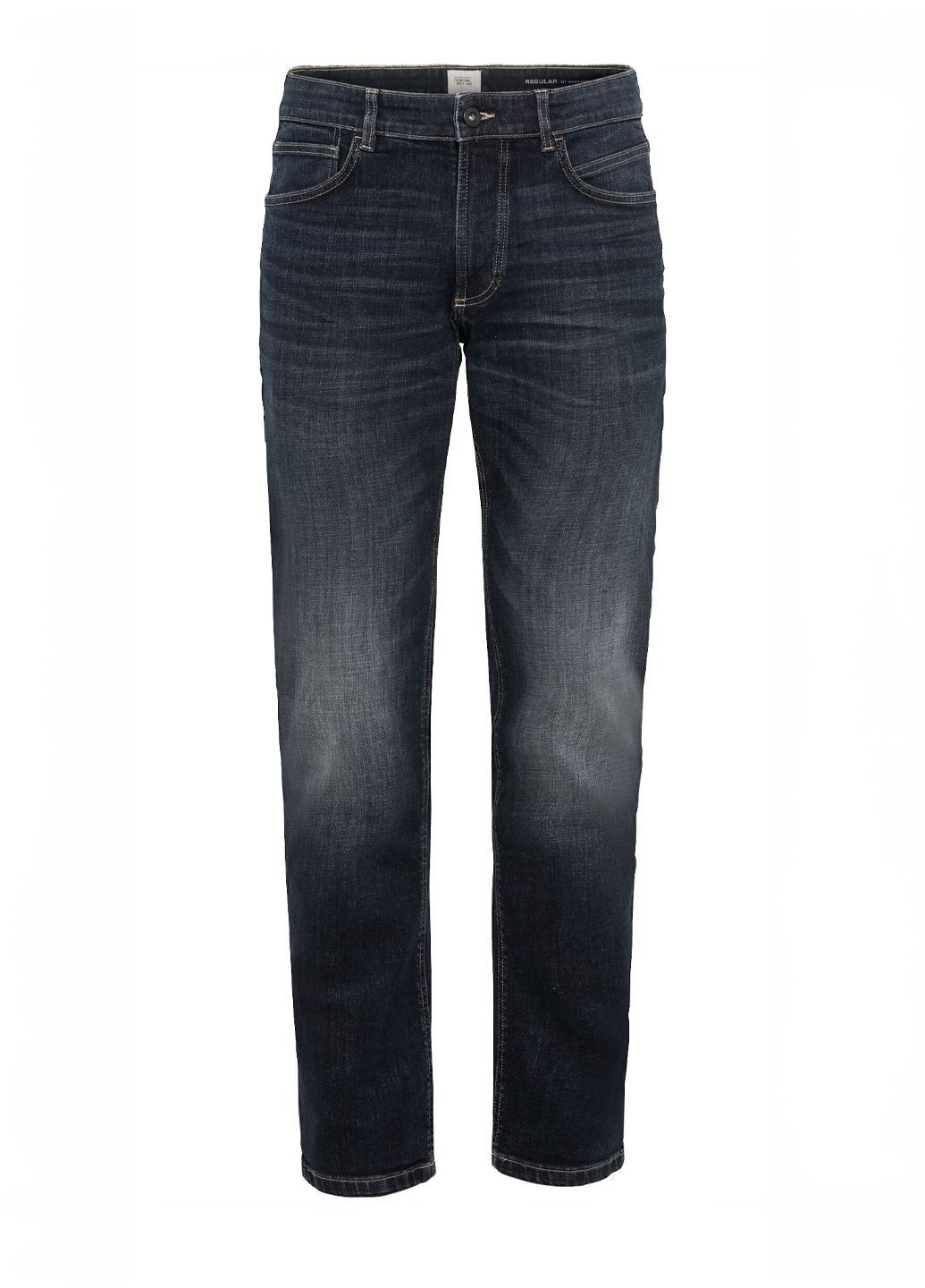 Темно-синие демисезонные зауженные, прямые мужские темно-синие джинсы прямого кроя 488325-2D46-48 Camel Active