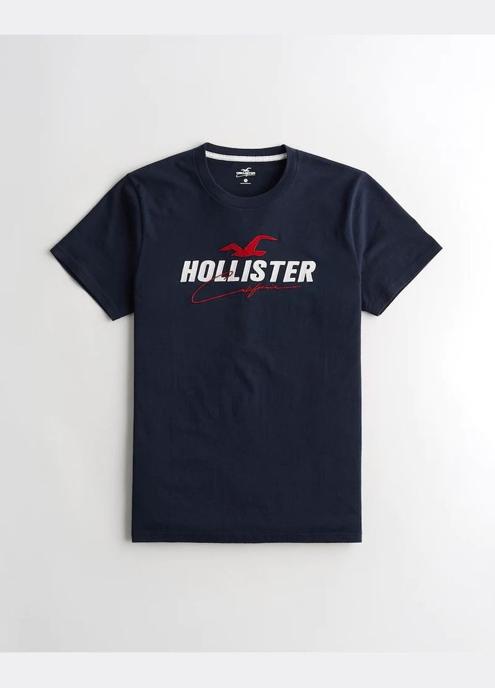 Темно-синя футболка hc9237 Hollister