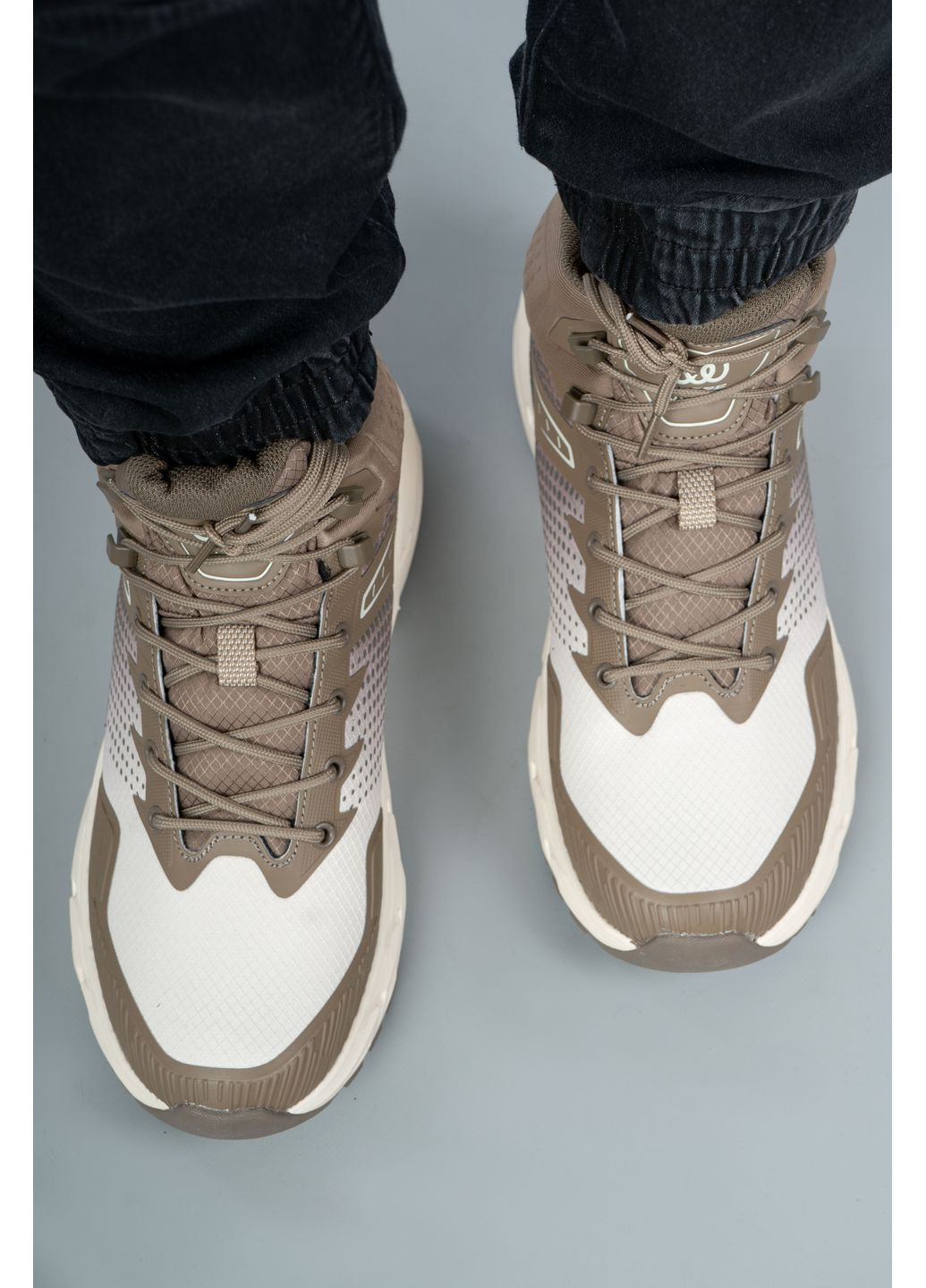 Коричневые зимние кроссовки мужские wuw6034m-brown коричневые 346675 Where Uwear