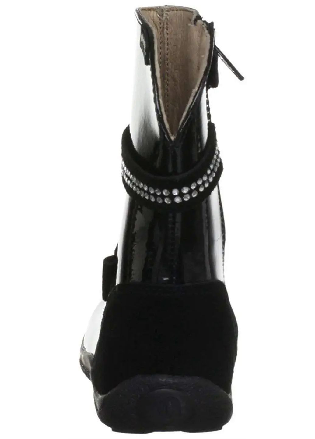 Осенние сапожки для девочки 121385 черные Garvalin