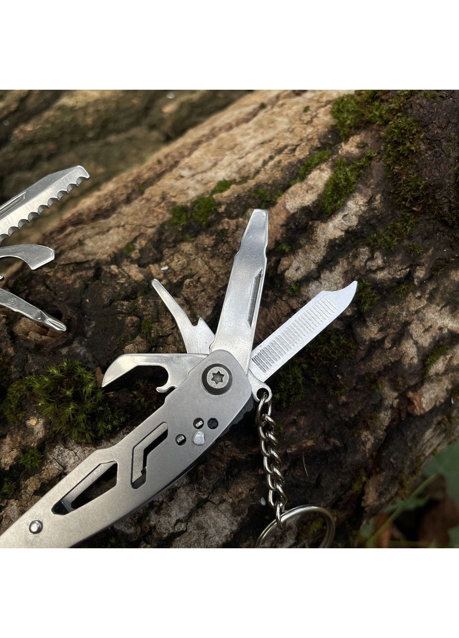 Брелок мультитул сірий No Brand (371797304)