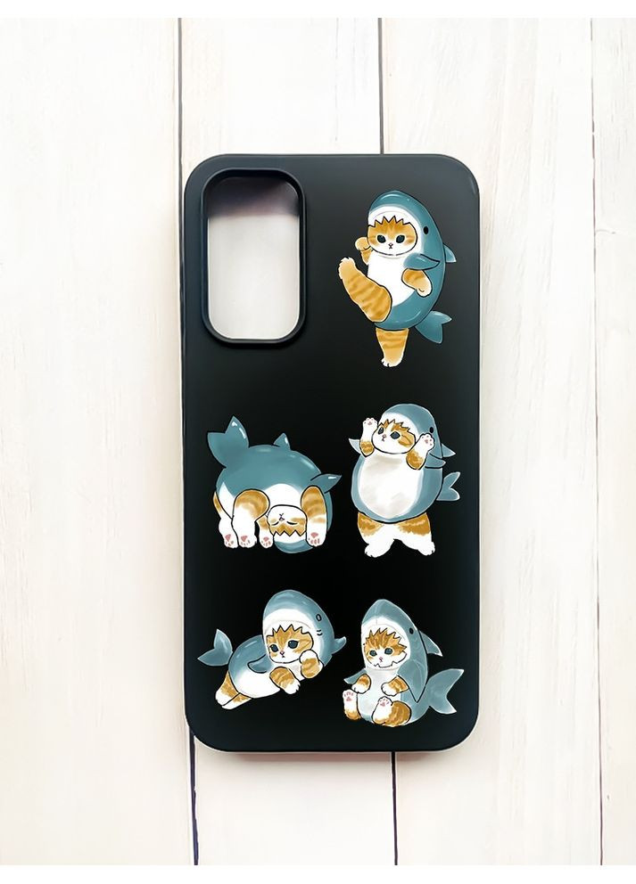 Матовый чехол на Samsung Galaxy A15 (A155) / M15 Котенки акулы (принт 381) CASE CONTROL (360712788)