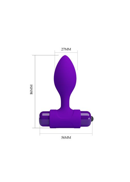 Анальна пробка Vibra Butt Plug Purple - CherryLove Pretty Love (329152775)
