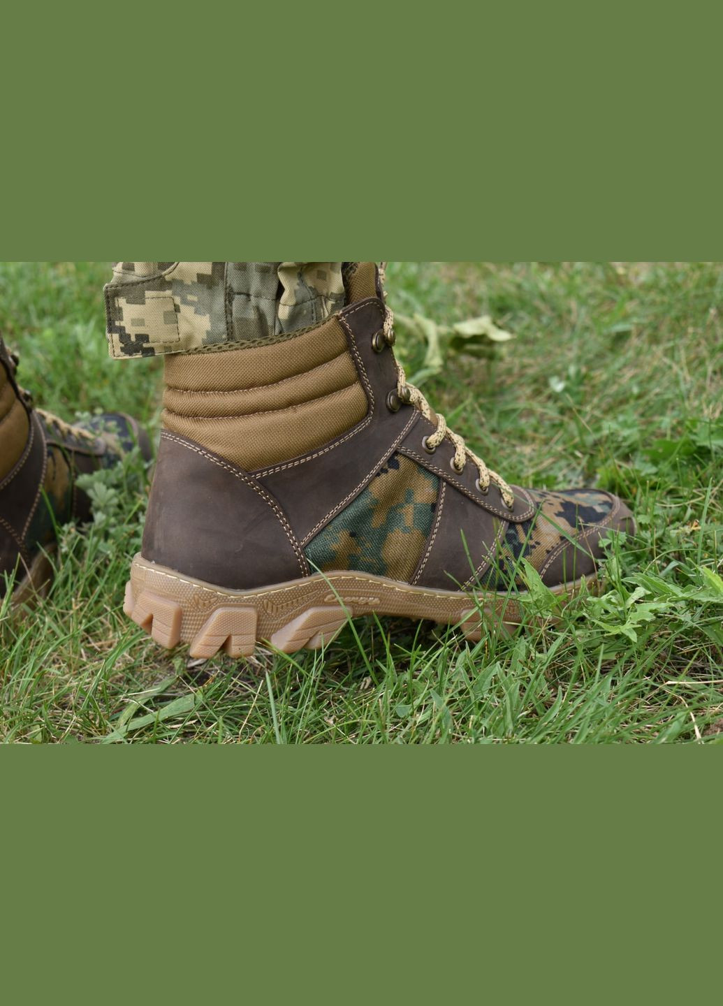 Військові Чоловічі Тактичні Берці Зимові. 36-48р Коричневі+Піксель. Теплі та зручні! MSZM-1019 No Brand (301138635)