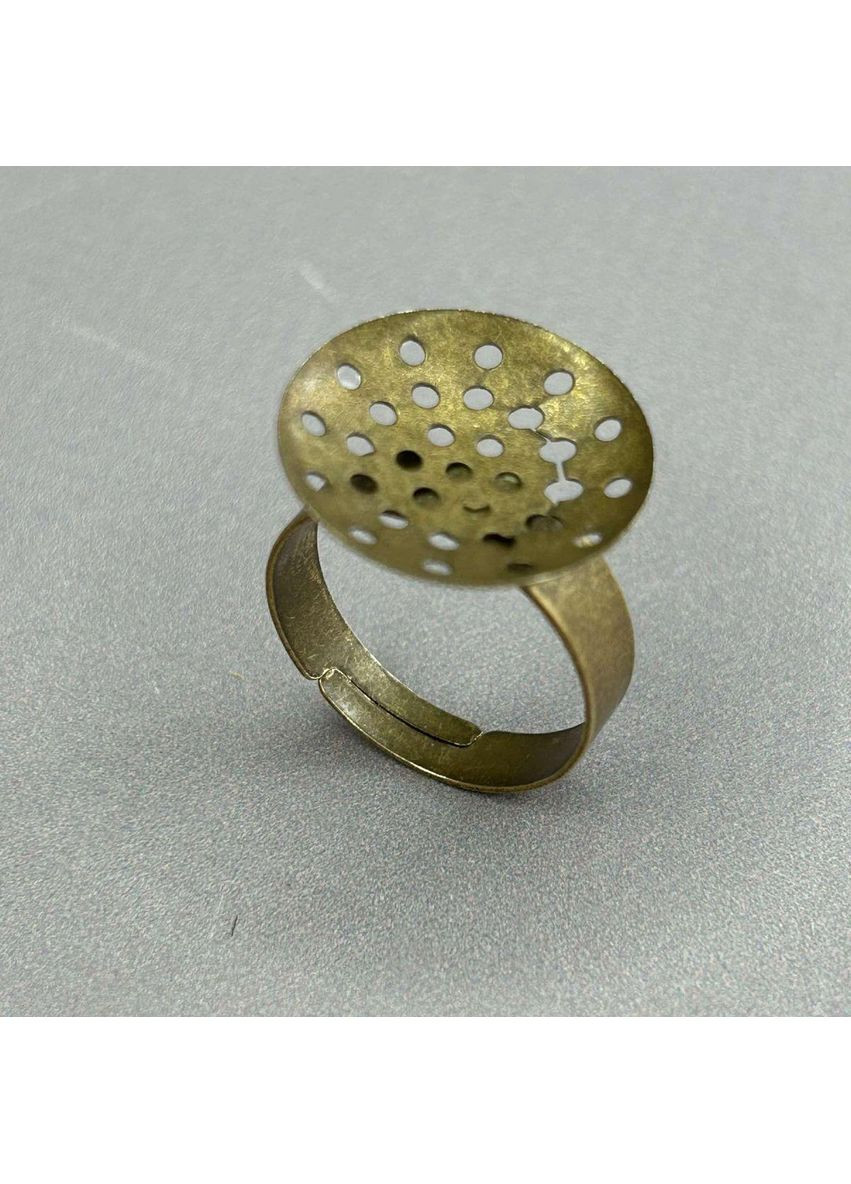 Основа для кільця роз'ємна «Ситечко» 18 мм - бронза Plus-plus (354794846)