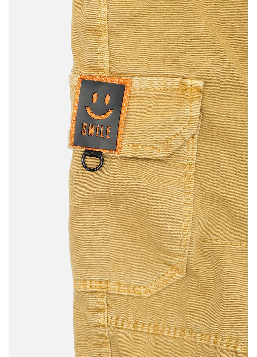 Горчичные зимние джинсы джогеры карго Sercino