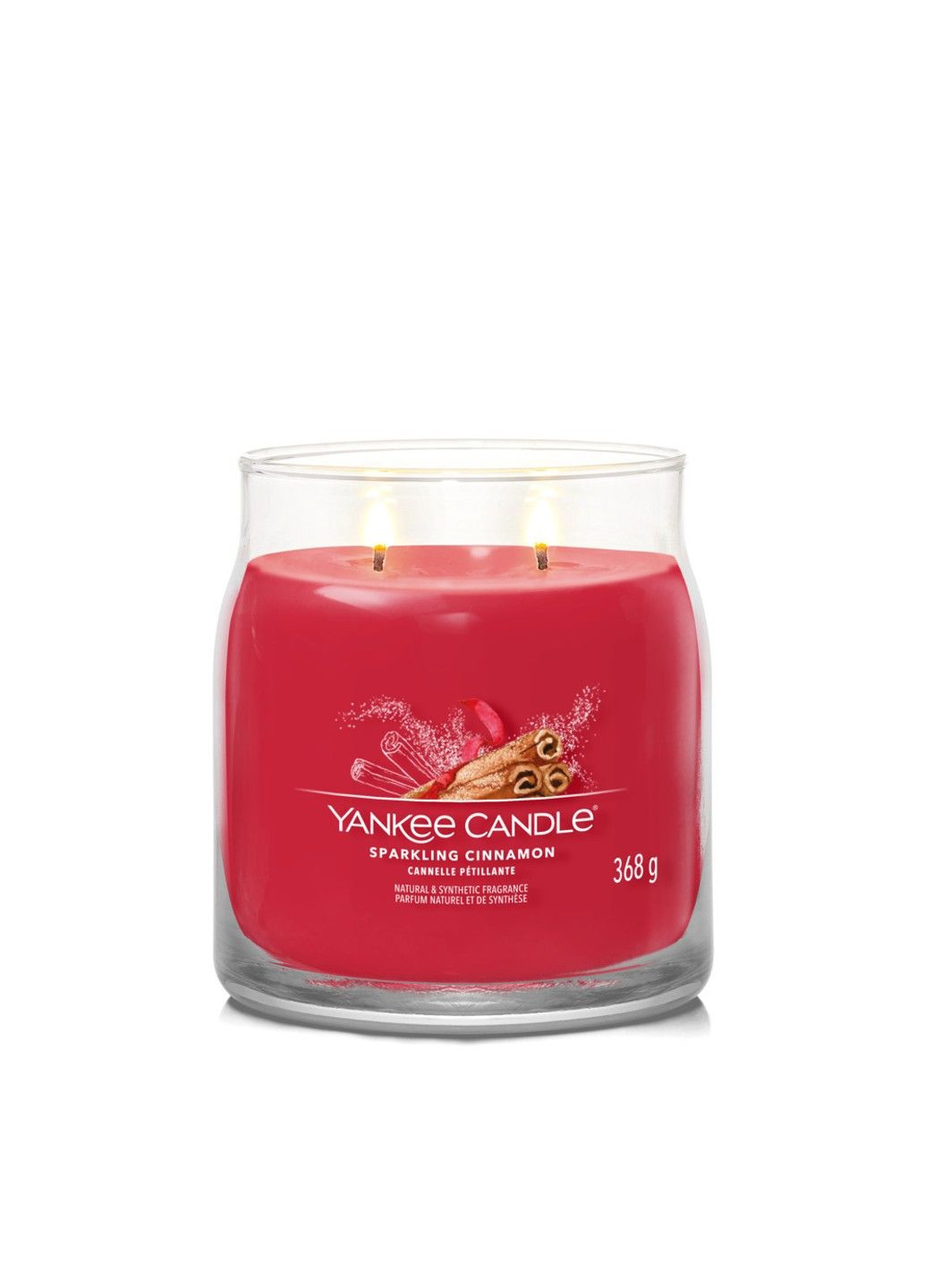Ароматическая свеча Sparkling Cinnamon Medium Yankee Candle (280916881)