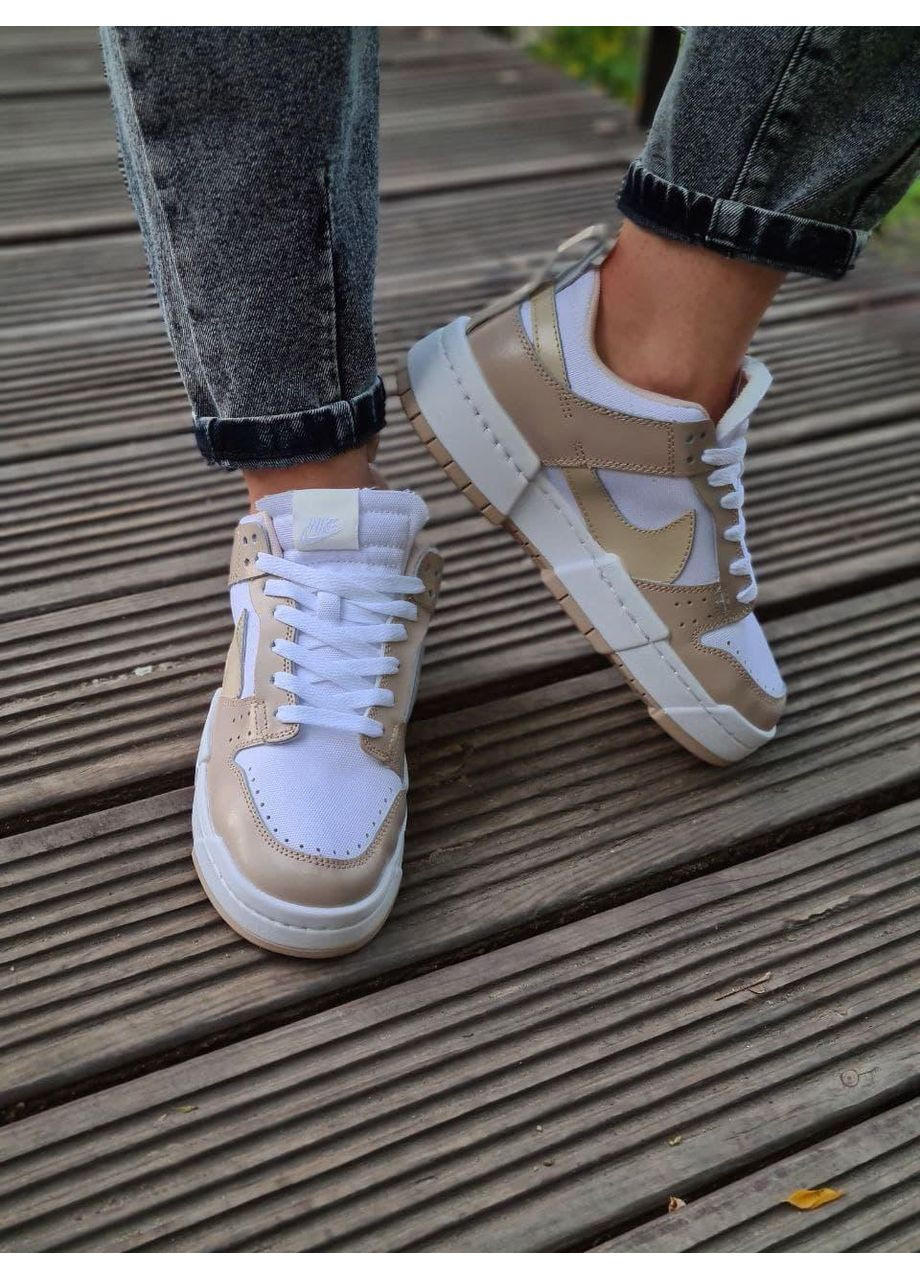 Бежевые демисезонные кроссовки мужские nike dunk disrupt beige найк сб данк No Brand