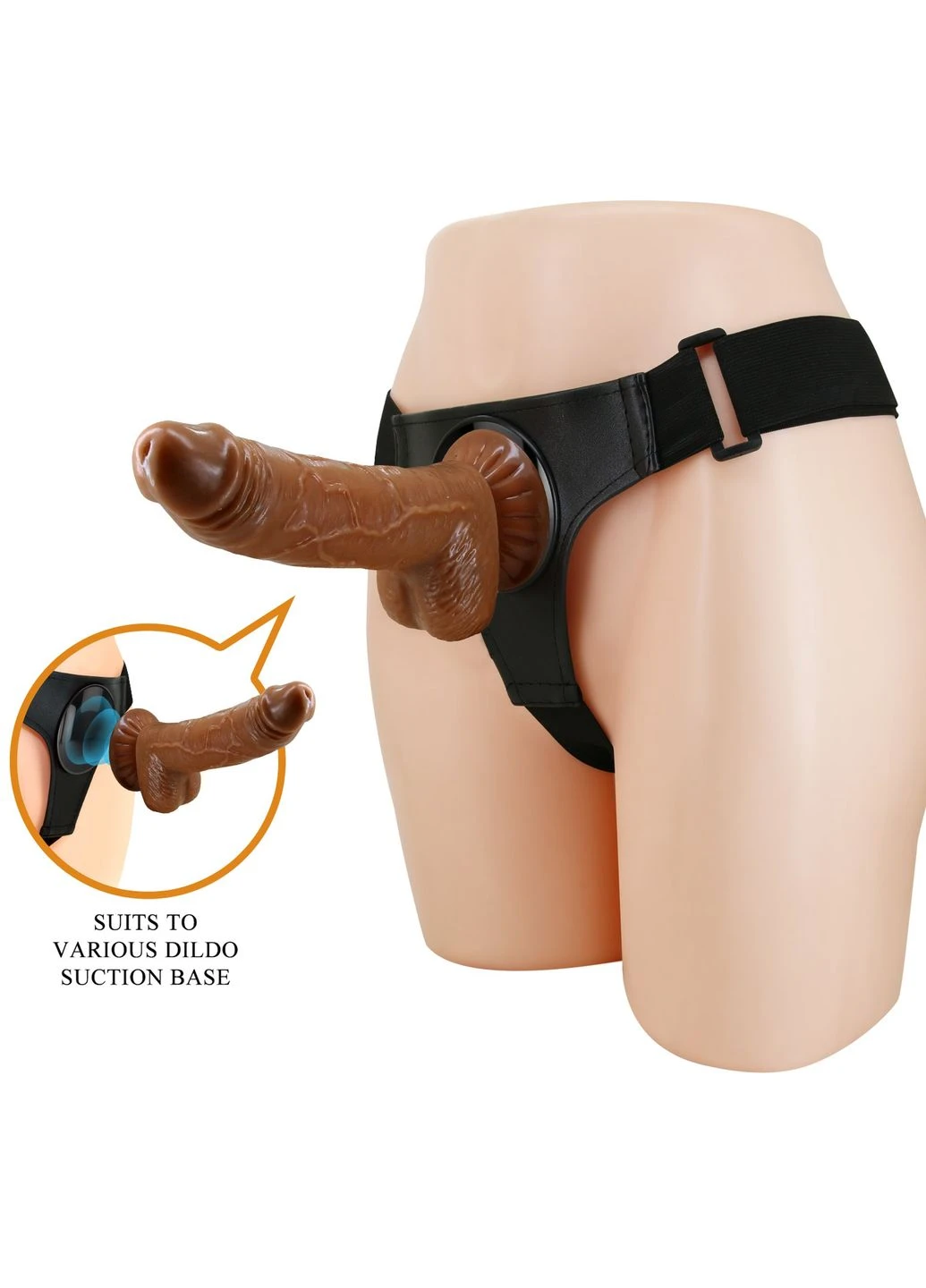 Страпон HARNESS BRIEFS-Micheal, Universal Strap-On, 7.0'' DildoPRETTY LOVE 17413 Pretty Love (391586560)