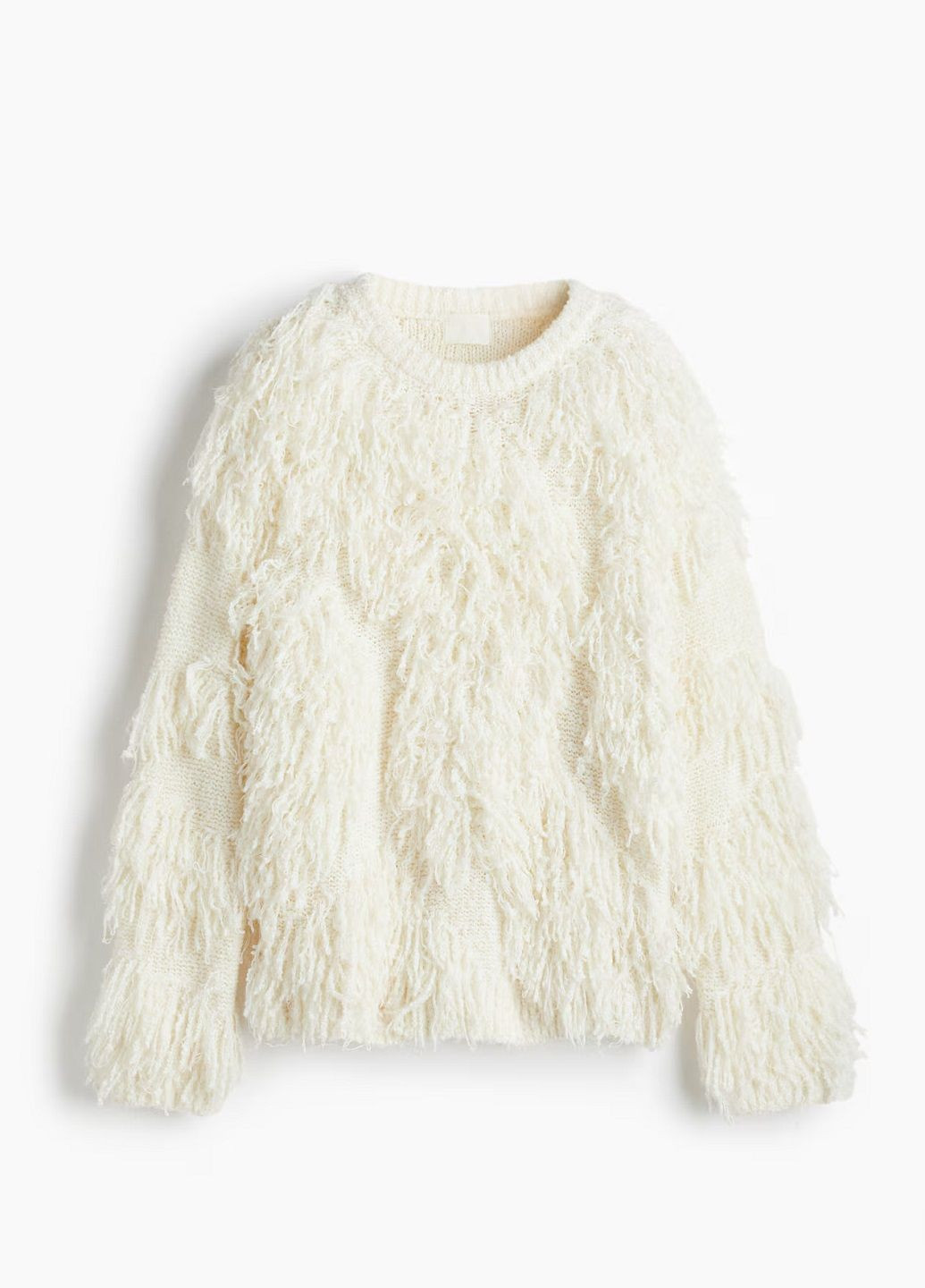 Белый демисезонный свитер H&M