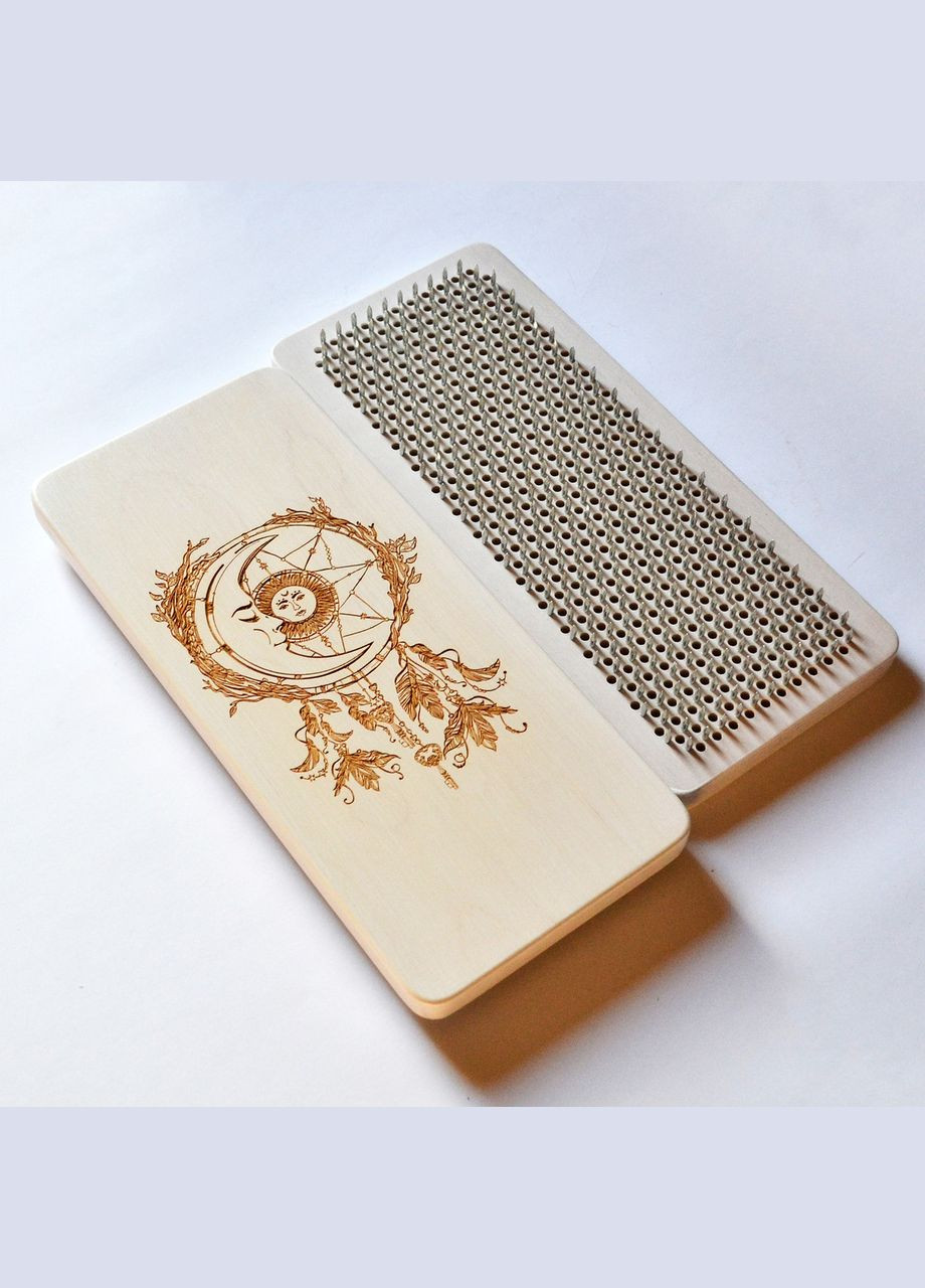 Дошка Садху (Sadhu) "Ловець снів", дошка з цвяхами для йоги, крок 10мм. Оцинковані цвяхи No Brand (301482775)