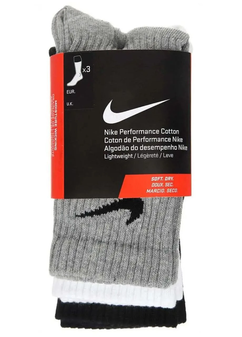 Комбинированные носки u nk perf ltwt crew 3pr уни s ( ) Nike (399460417)